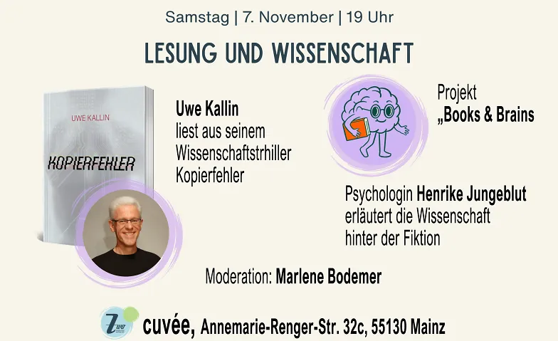 Lesung und Wissenschaft - Thriller „Kopierfehler“