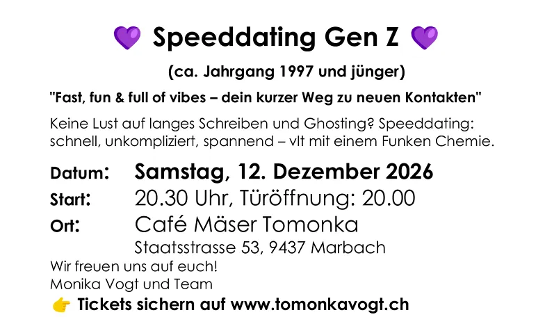 Speeddating Generation Z