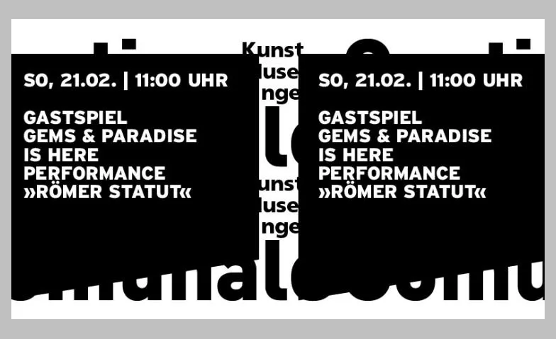 Gastspiel Gams and Paradise is here - Römer Statut