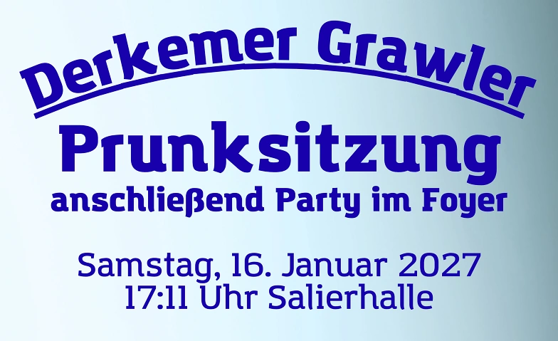 Prunksitzung 2027 in der Salierhalle Bad Dürkheim