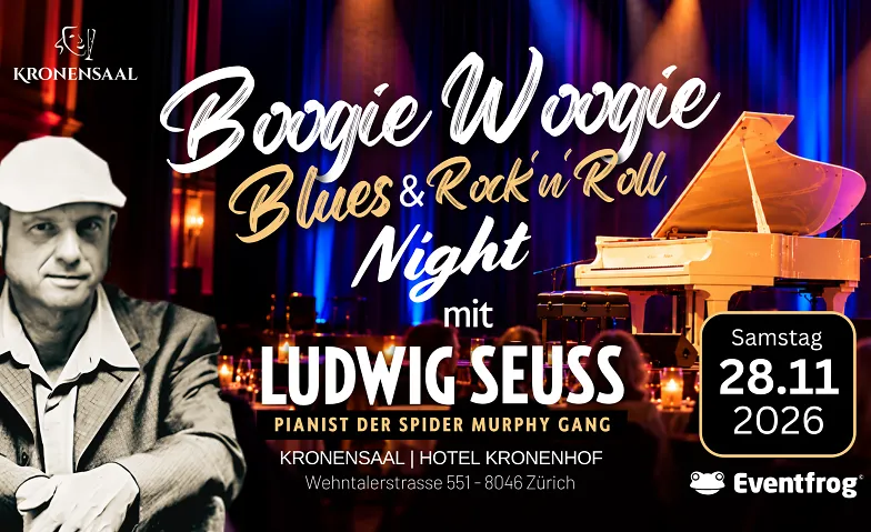 Boogie Woogie, Blues & Rock’n’Roll mit Ludwig Seuss  Zürich