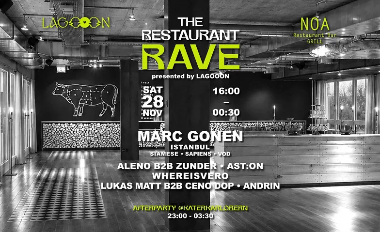 THE RESTAURANT RAVE - presented by LAGOOON