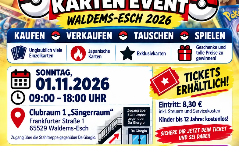 Pokémon Kartenbörse Waldems 2026 ️