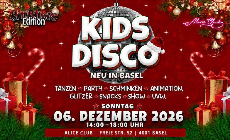 KIDS DISCO - CHRISTMAS EDITION @ ALICE CLUB