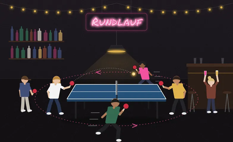 Ping Pong Rundlauf Turnier