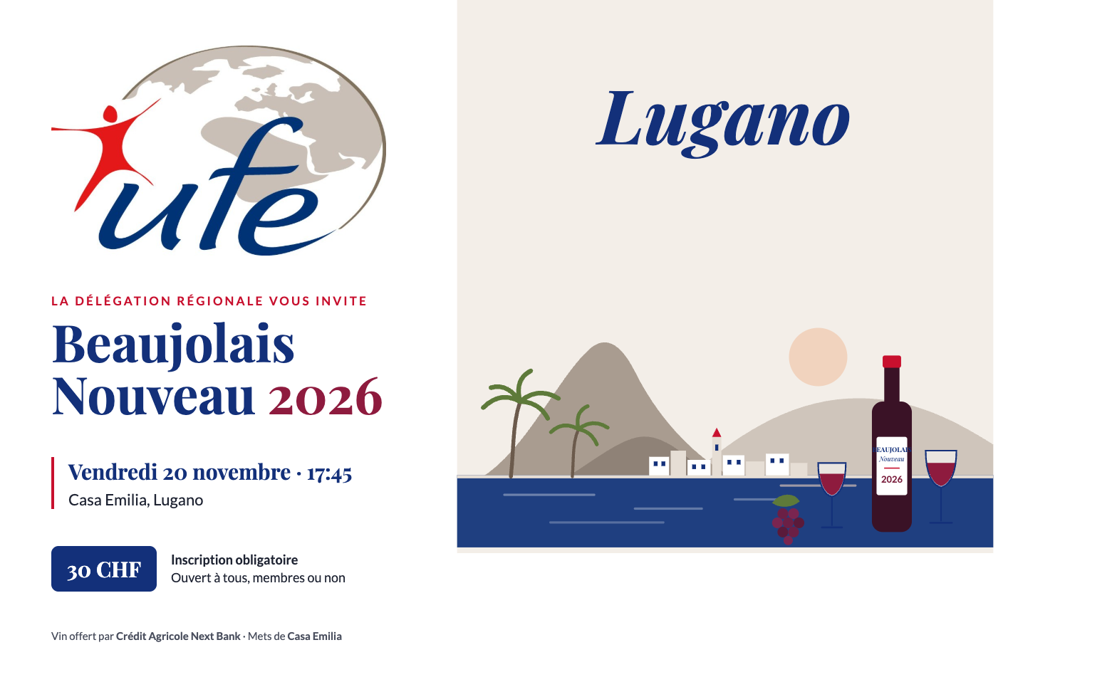Apéritif UFE - Beaujolais Nouveau 2026