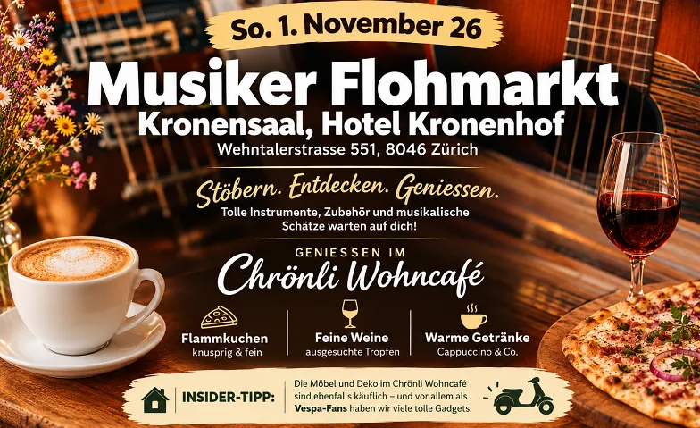 Musiker Flohmarkt Zürich  Offen für Alle - So. 01.11.26