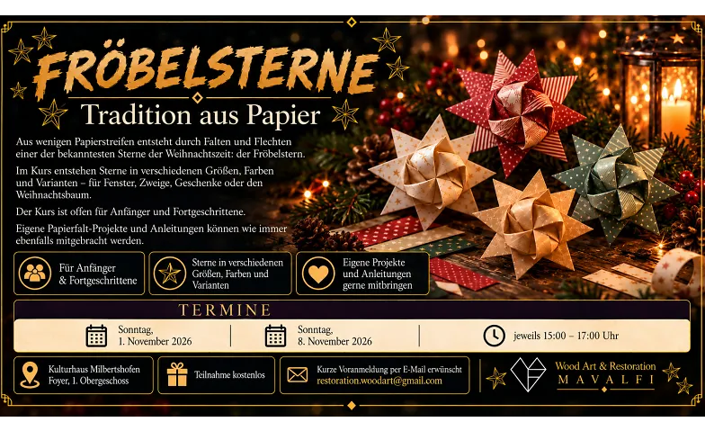 „Fröbelsterne – Tradition aus Papier“