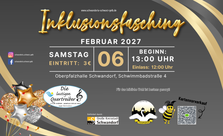Inklusionsfasching der Schwandoria Schwarz-Gelb e. V.