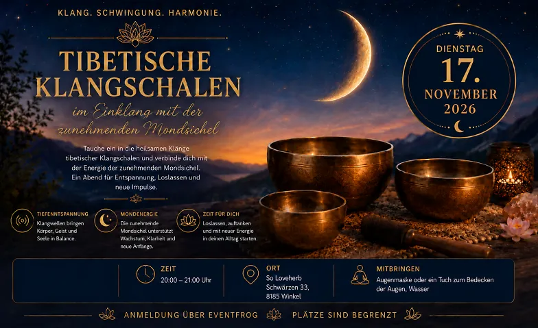 Tibetische Klangschalen – Zunehmender Mond
