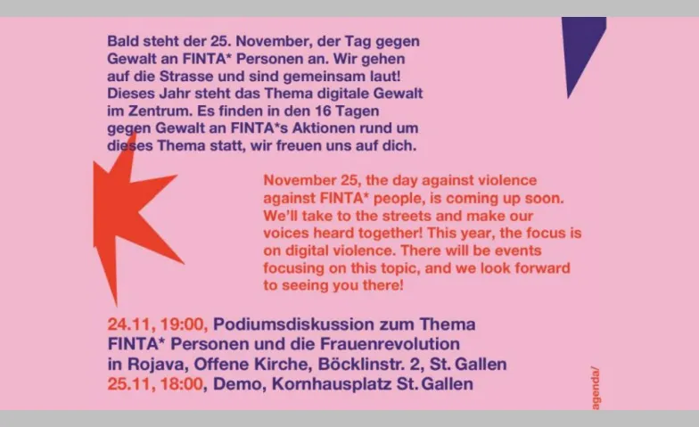 16 Tage gegen Gewalt an Frauen