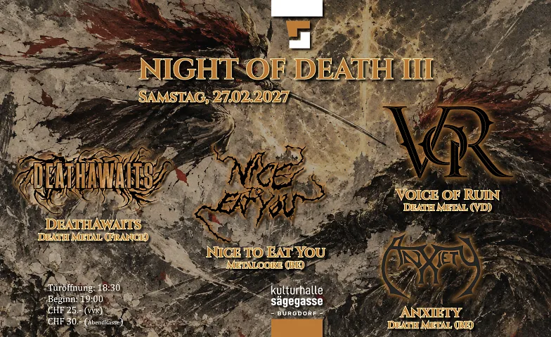 Night of Death 3 - Voice of Ruin, Nice to Eat You und mehr