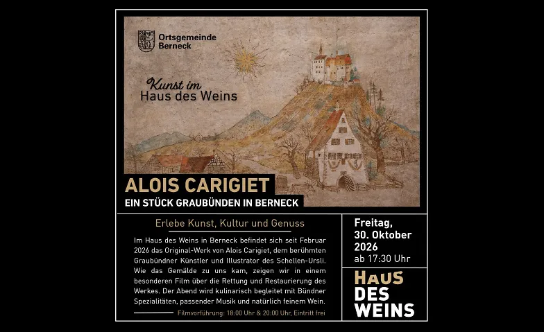 Alois Carigiet: Ein Stück Graubünden in Berneck