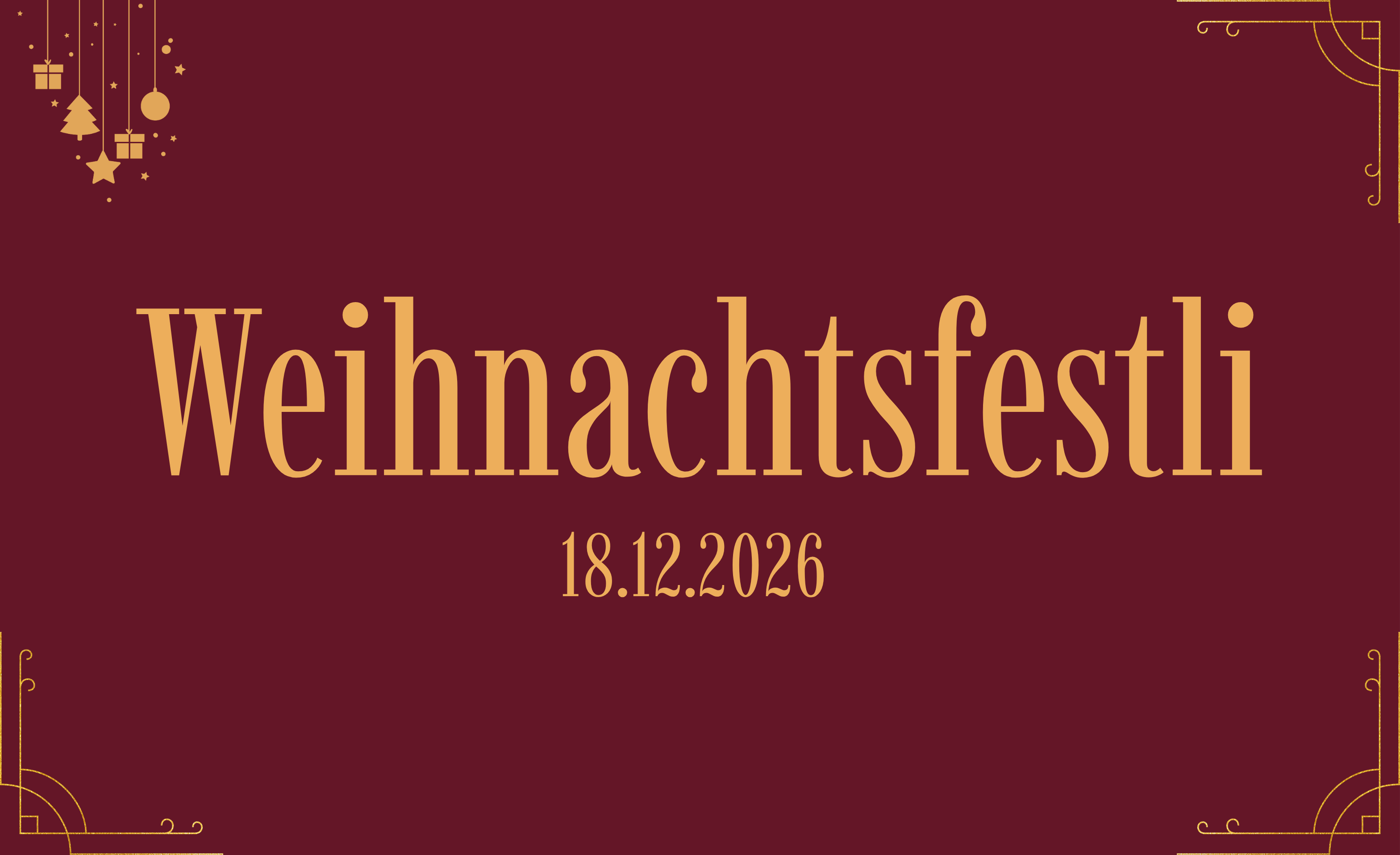Kollegi Weihnachtsfestli 2026