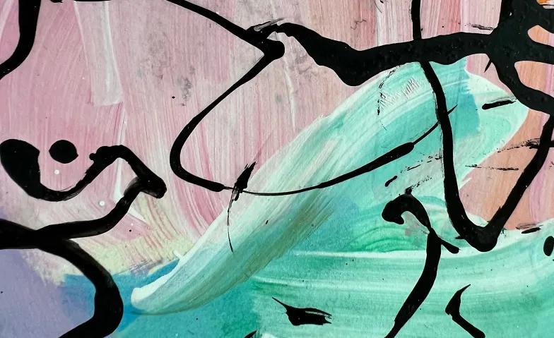Kunstkurs Linie und Farbe im Dialog