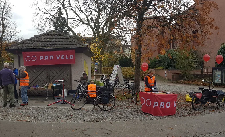 Velolichtaktion von Pro Velo Lenzburg