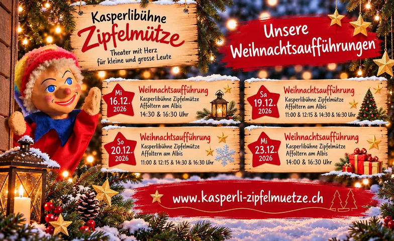 Weihnachtsaufführungen – Kasperlibühne Zipfelmütze