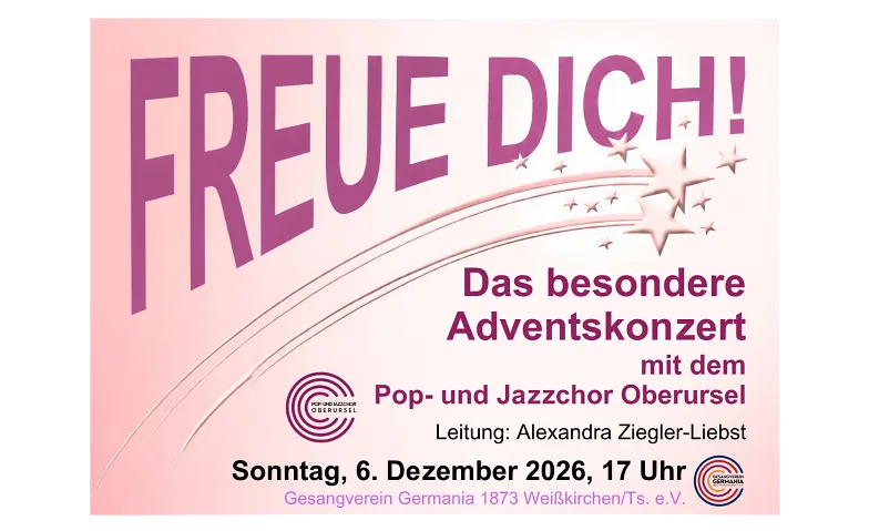 Adventskonzert Pop- und Jazzchor Oberursel