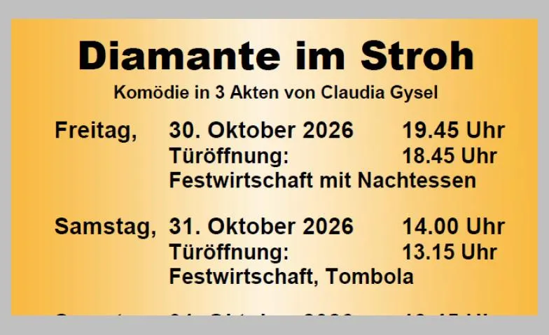 Diamante im Stroh