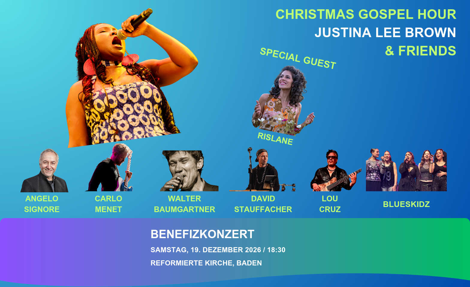Christmas Gospel Hour with Justina Lee Brown & Friends