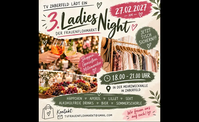 3. Ladiesnight - der Frauenflohmarkt des TV Zaber