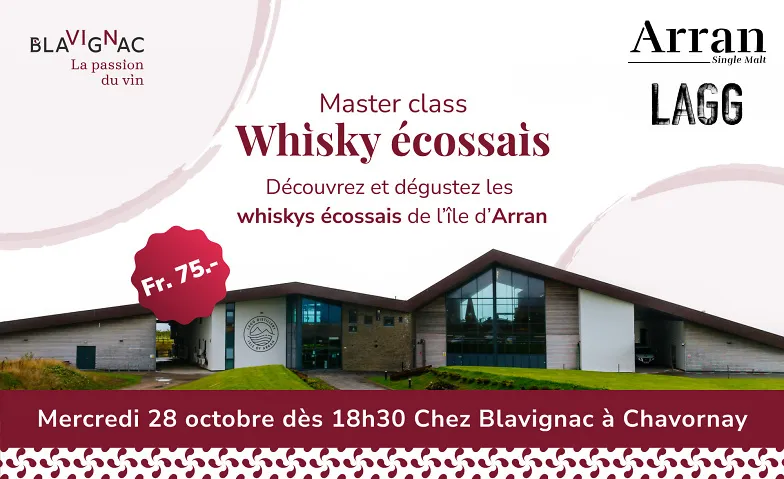 Master Class - Whisky Écossais, île d'Arran