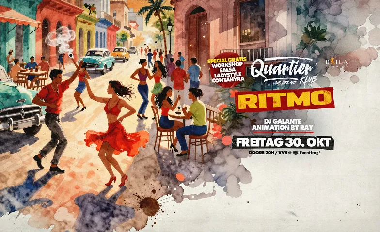 RITMO de «Baila-Conmigo» / FR 30. OKT @ QUARTIER Klub