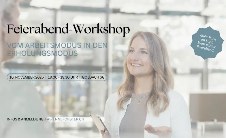 Feierabend-Workshop: Vom Arbeitsmodus in den Erholungsmodus