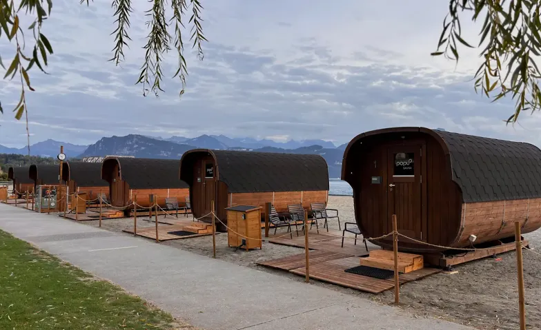 Panorama-Sauna, Kaltbaden & Entspannung im Lido Luzern