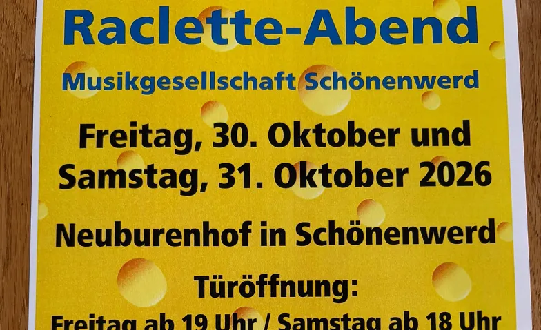 Raclette-Abende der Musikgesellschaft Schönenwerd