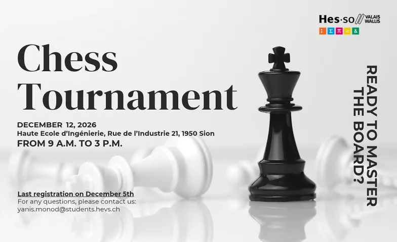 ️ Tournoi d’échecs JEVS x Club d’échecs de la HEI