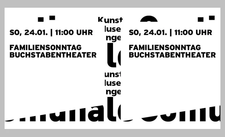 Familiensonntag - Buchstabentheater