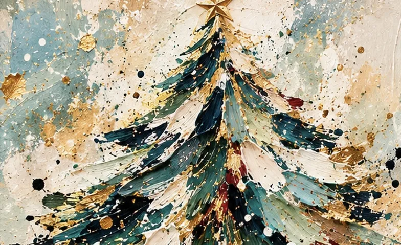 Weihnachtskunst auf Leinwand – Kinder-Kunstworkshop