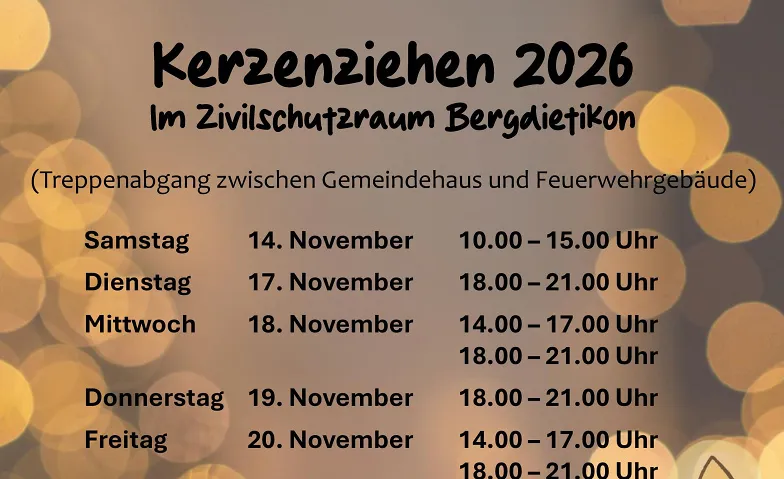 Kerzenziehen in Bergdietikon