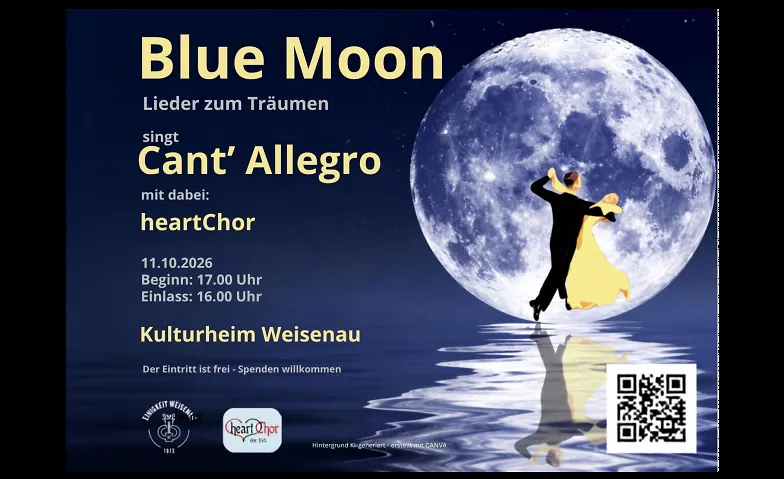 Chorkonzert Blue Moon -Lieder zum Träumen