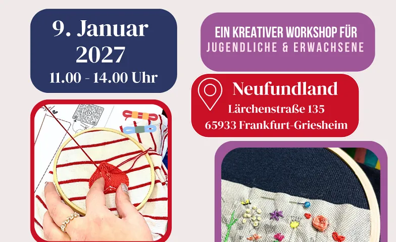 Alte Pullover. Neuer Look. - Stickerei Workshop