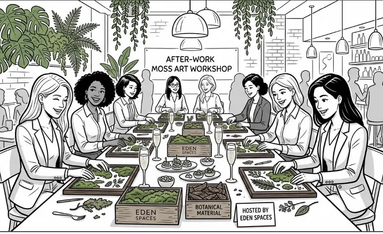 After-Work Green Styling Workshop: Moos-Kunst by Eden Spaces