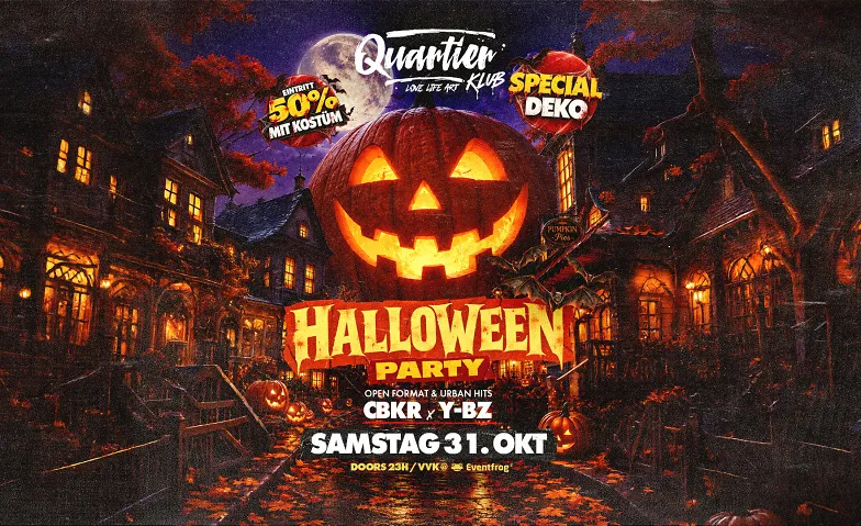 HALLOWEEN TAKES OVER QUARTIER/ SA 31. OKT @ QUARTIER Klub