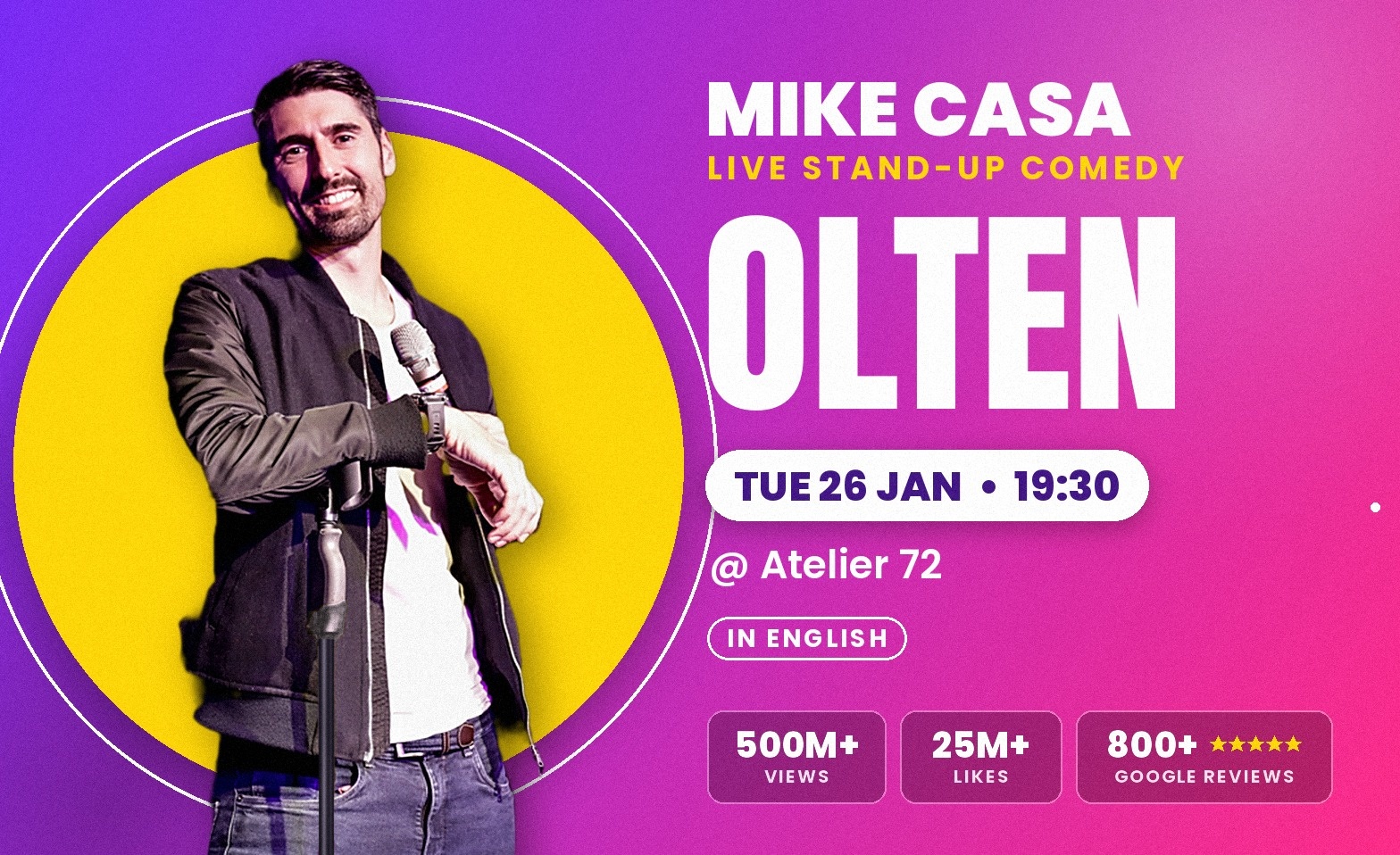 26 JAN: Mike Casa Show OLTEN!