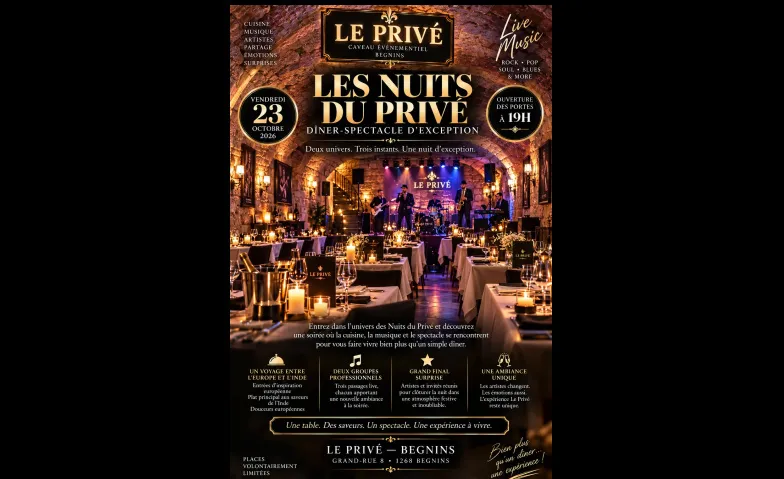 DÎNER-SPECTACLE D’EXCEPTION