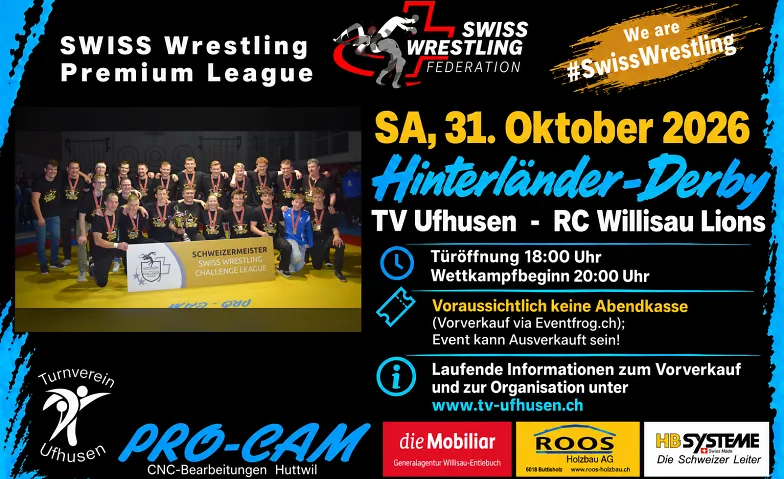 AKTUELL NUR INTERN & SPONSOREN: DERBY TVU - RCW