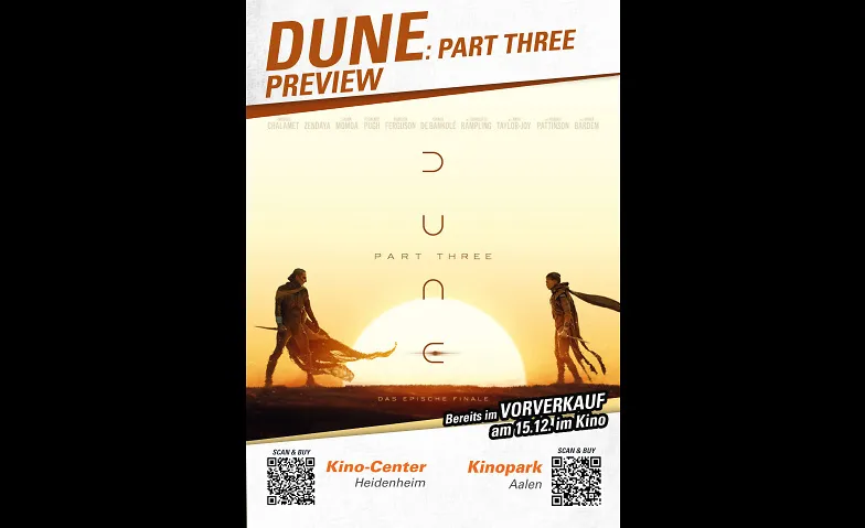 Dune Part Three - Vorpremiere
