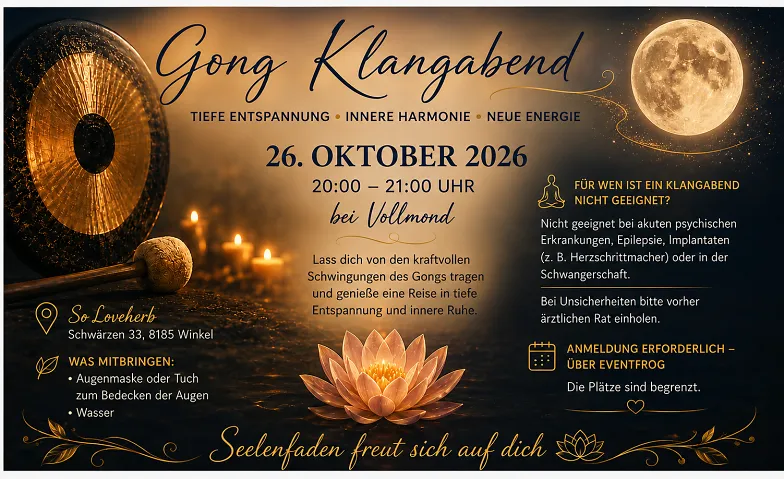 Gong Klangabend – Vollmond