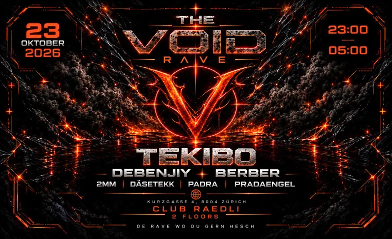 THE VOID RAVE – Exclusive Hardcore Techno – 2 Floors