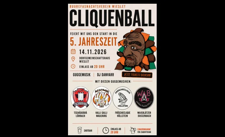 Cliquenball Wieslet 14.11.2026