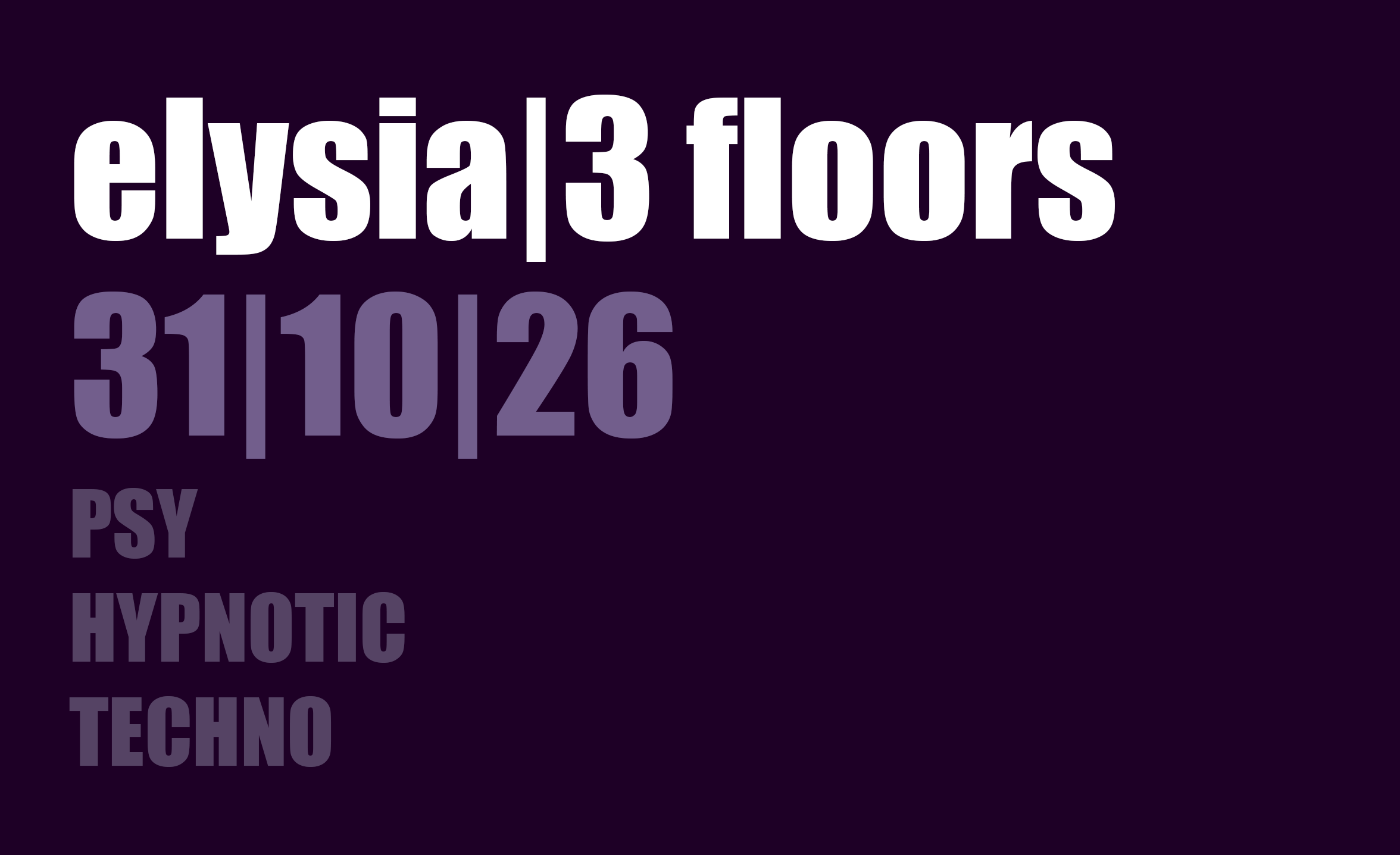 Elysia Samstag 31. Oktober
