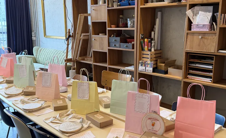Spritz and Stitch. Embroidery Workshop