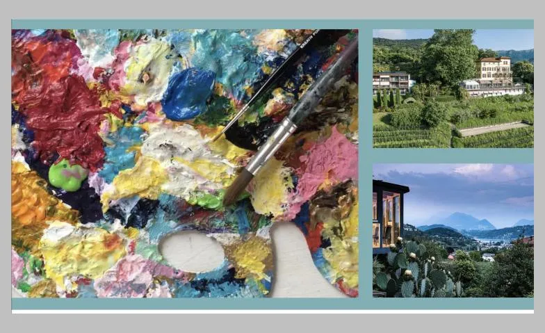 Pinsel, Paste und Palette