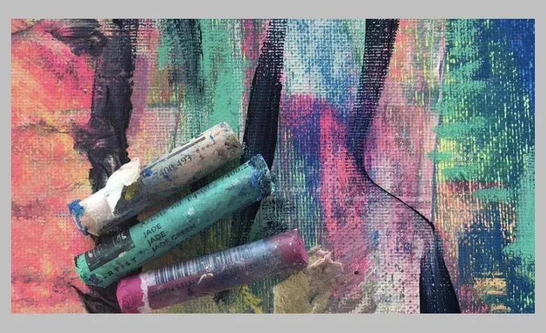 Experimentelle Malerei mit Mixed Media