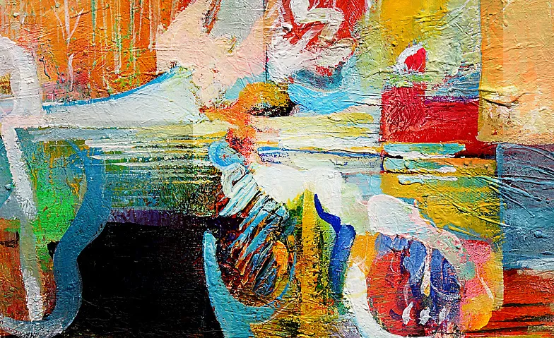 Führung durch die Ausstellung von Rudolf Butz